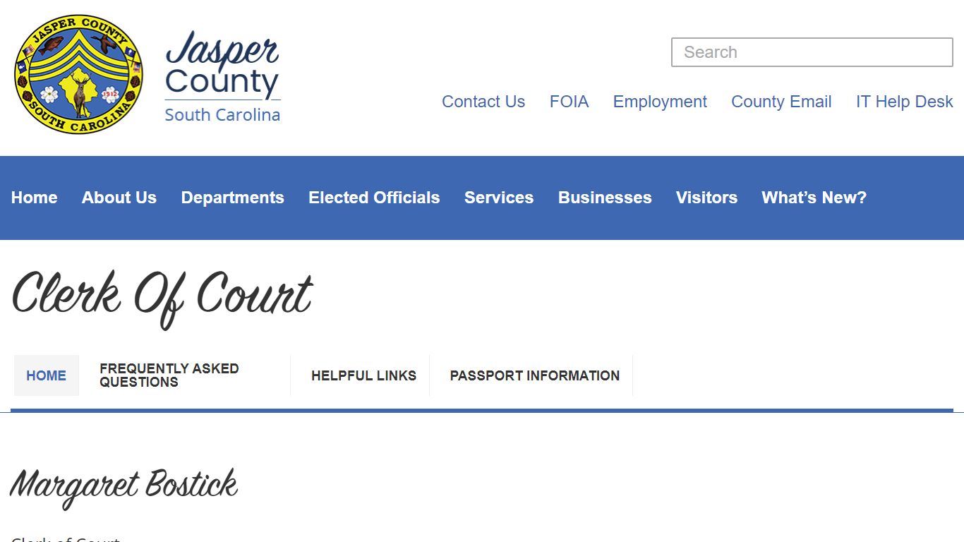 Clerk Of Court - jaspercountysc.gov